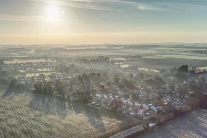 James Viney sent in this beautiful shot of a frosty morning in Darrington.