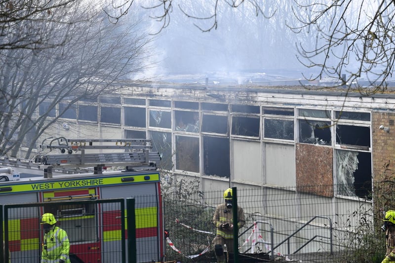 He said: "The fire's mainly out. There's a few pockets of fire left that we are currently dealing with. We've got three fire engines in attendance, also got an aerial (ladder platform) to fight the fire from above. We have our fire investigation department here as well, as well as the police."
