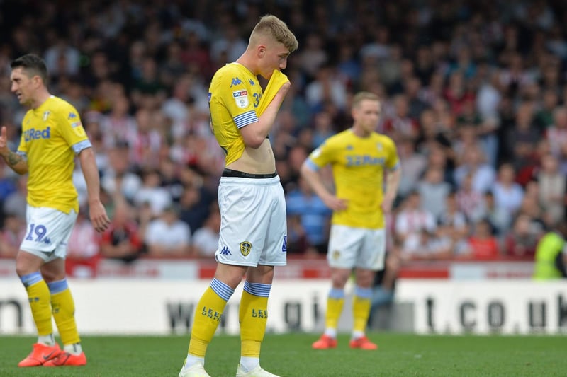There were tears at Griffin Park as a 2-0 defeat at Brentford left third-placed Leeds three points behind second-placed Sheffield United with just two games left. Effectively, autos over. Picture by Bruce Rollinson.