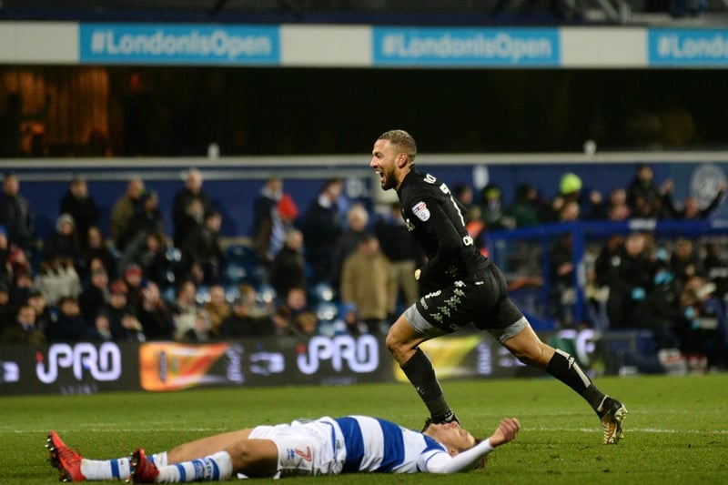QPR 1 Leeds United 3 under Thomas Christiansen on December 9, 2017 as Kemar Roofe, above, bagged a hat-trick. That was 1,184 days ago. Two draws and 13 losses have followed from 15 games in London since. Picture by Bruce Rollinson.