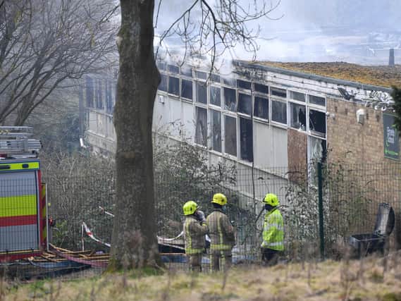 Pictures from the scene of the fire in Roundhay