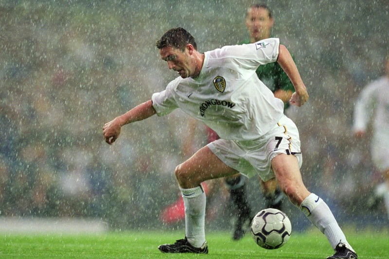 Robbie Keane of controls the ball during the FA Barclaycard Premiership clash 
 against Southampton at Elland Road in August 2001. Leeds won 2-0.