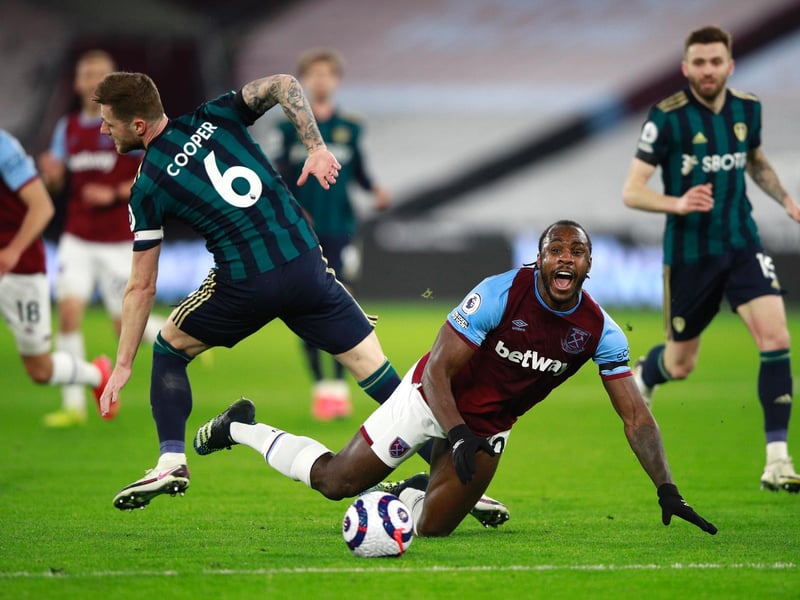 6 - Some solid, physical defending, some nice passing and some not so nice passing. Gave the ball away in the first half and West Ham countered to win a penalty. Photo by Ian Walton - Pool/Getty Images.