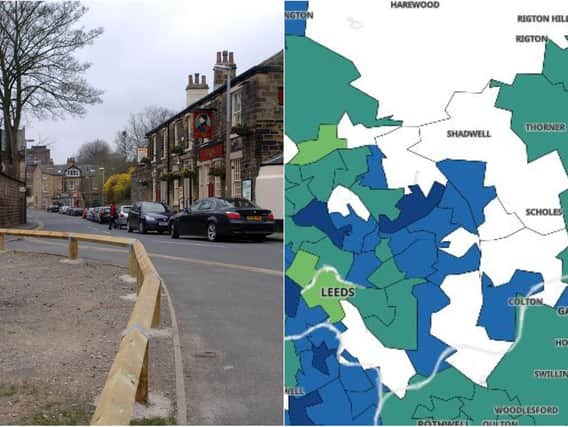 Here are the 18 Leeds areas which recorded less than three new cases this week