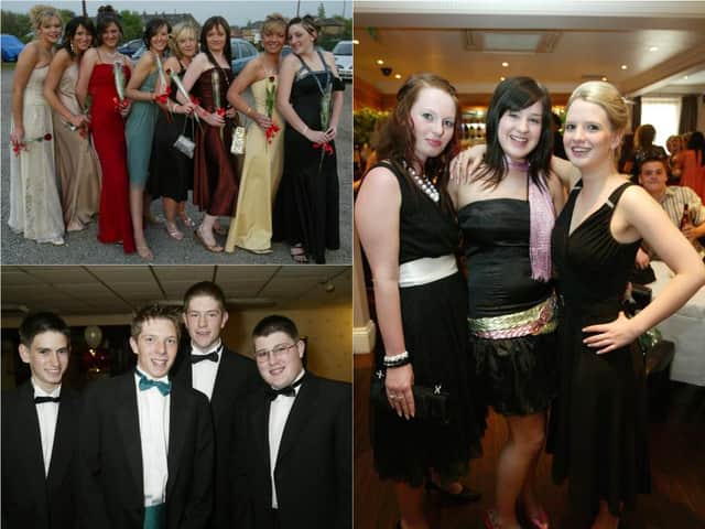 26 pictures of high school proms in Calderdale between 2003 and 2006