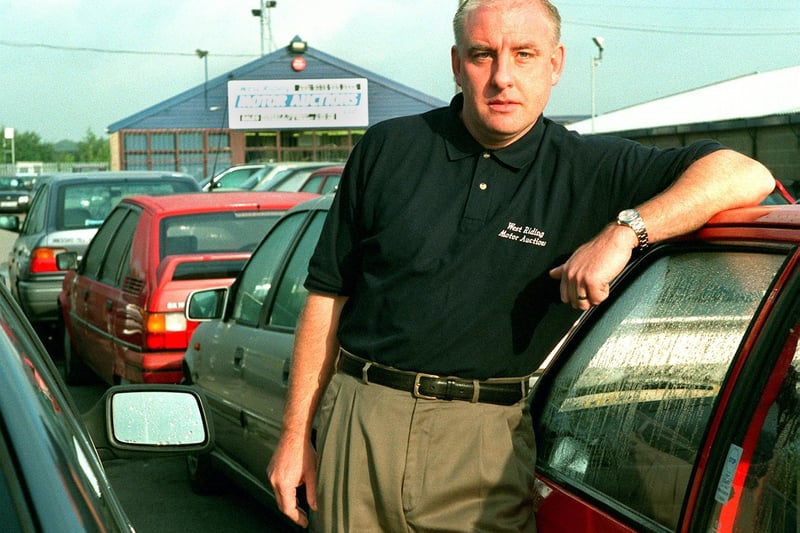 Did you buy a car from Morley's West Riding Motor Auctions back in the day? Picturd is director Nigel Fletcher in September 1998.