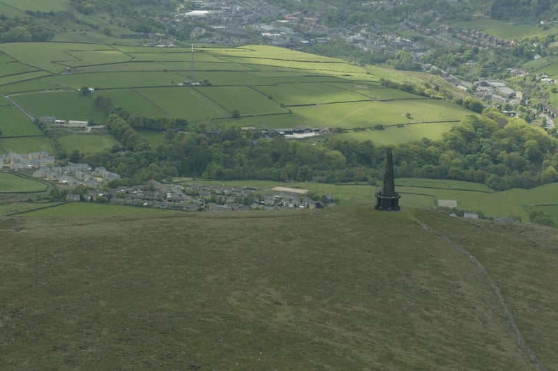 From Stoodley Pike looking over Todmorden back in 2003.