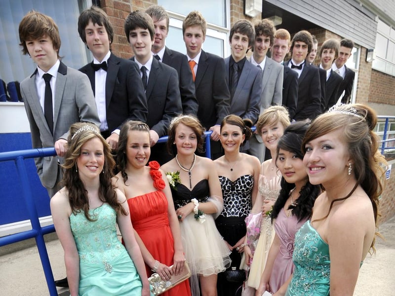Some pupils met at school before travelling by open top bus to The Spa.