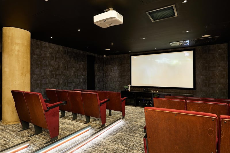What film would you watch in this cinema-style room on this huge screen?!

(photo: Vita student)