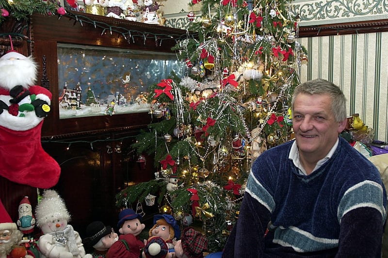 December 2002 and pictured is Kenneth Burton whose Christmas lights display at his home on York Road in Seacroft was the talk of the community.