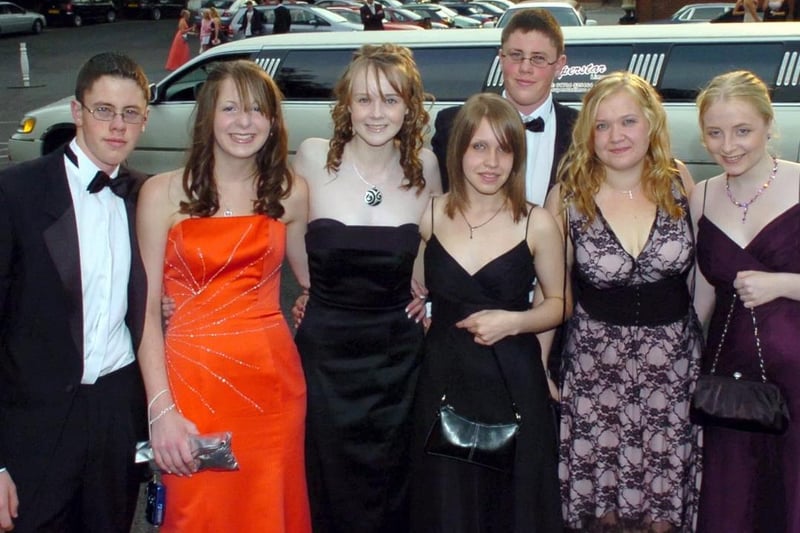 Party goers arrive at the Fulwood High School and Arts College Prom in 2006