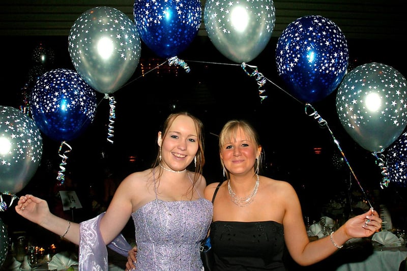 Lytham St Annes High School Sixth Form Leavers Ball. Nicola Walmsley (left) and Lucy Harwood.