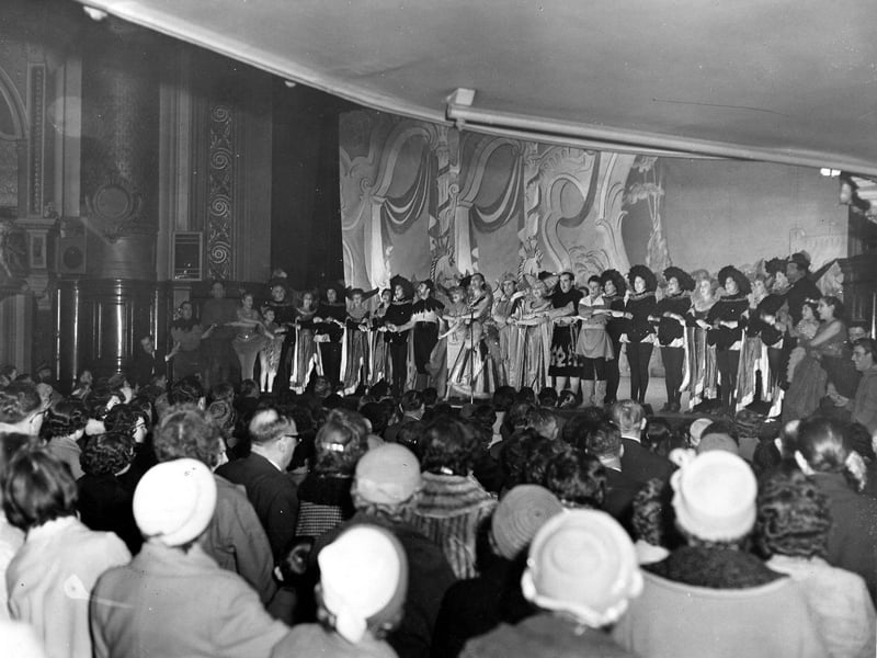 The last performance at the Empire Theatre  - Babes in the Wood with Nat Jackley - before its closure in February 1961. It opened in August 1898 as the Empire Palace Theatre.
