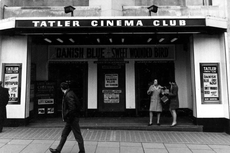 The Tatler Cinema in City Square as part of the Queen's Hotel building, next to the railway station. It opened as the 'News Theatre' in August 1938.