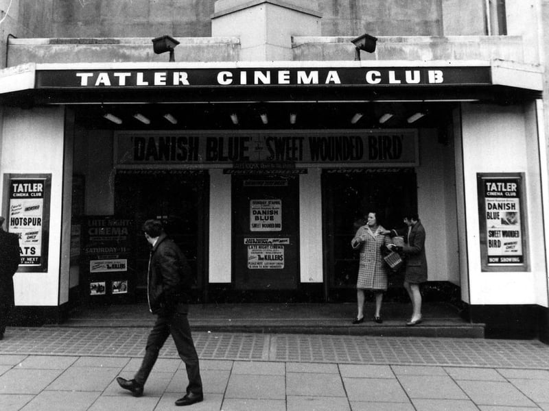 The Tatler Cinema in City Square as part of the Queen's Hotel building, next to the railway station. It opened as the 'News Theatre' in August 1938.
