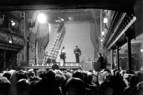 Leeds’ very own original music hall dates back to 1865 on the site of the White Swan coaching inn.  Famed for hosting the popular BBC TV show, The Good Old Days pictured here in May 1967.