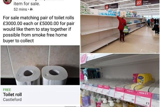 In Castleford, one business-savvy man looked to make a profit of the panic buying - by offering spare toilet rolls on Facebook for a bargain price of £3,000. Richard Taylor said he hoped his post would give people a reason to smile, but also send a serious message about the "madness" of panic buying.