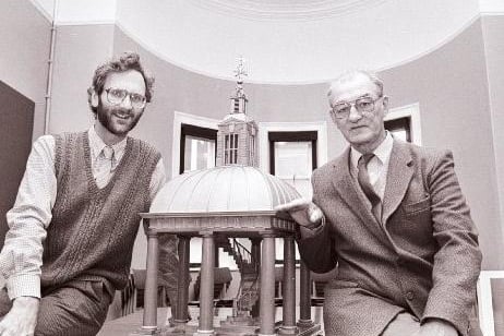 Mr TJ Wincup presentation of model to Wakefield Museum in 1985