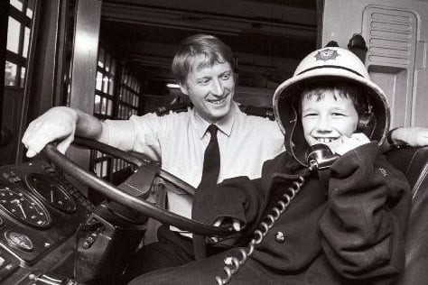 A Wakefield Fire Station open day in 1985