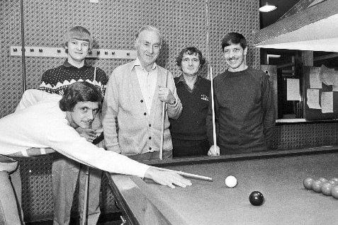Ossett Town and Labour club's 1984 snooker team