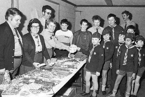 Sandal Methodist Church scouts mini market in 1984