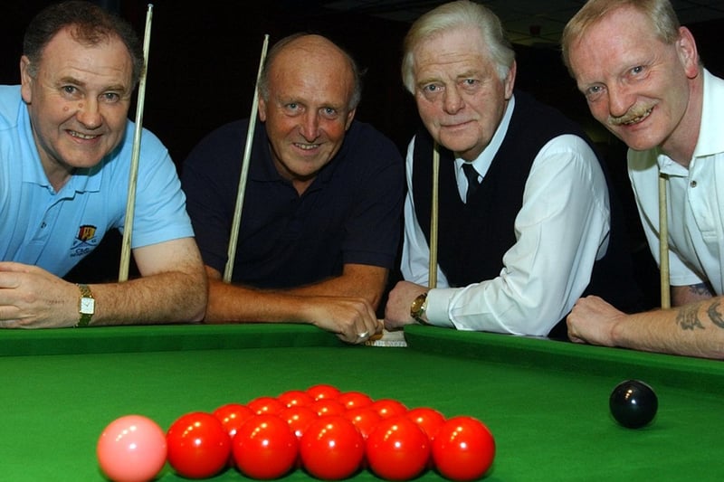 The semi-finalists in Preston Snooker League’s over 50s competition, from left, John Hilton, Tony Beetham, Colin Bamber and Peter Clarke