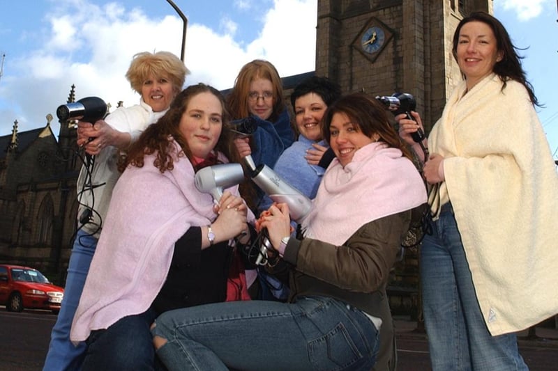The stars of Steel Magnolias, from left, Sue Gallagher, Rachel Wareing, Kathryn Lambert, Vicki Gallagher, Gemma Ratcliffe and Anne-Marie Flood, who will be performing in St. John’s Minster, Preston
