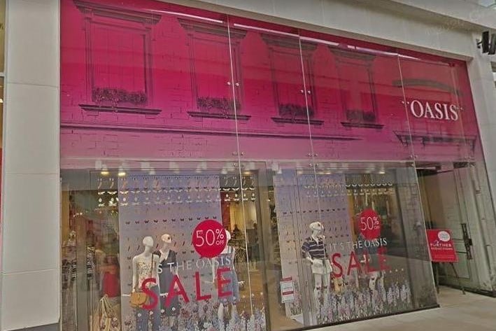 More than 1,800 jobs were lost after sister fashion chains Oasis and Warehouse said they would not reopen any of their stores again last year. Boohoo has bought the brands which are now sold online-only.