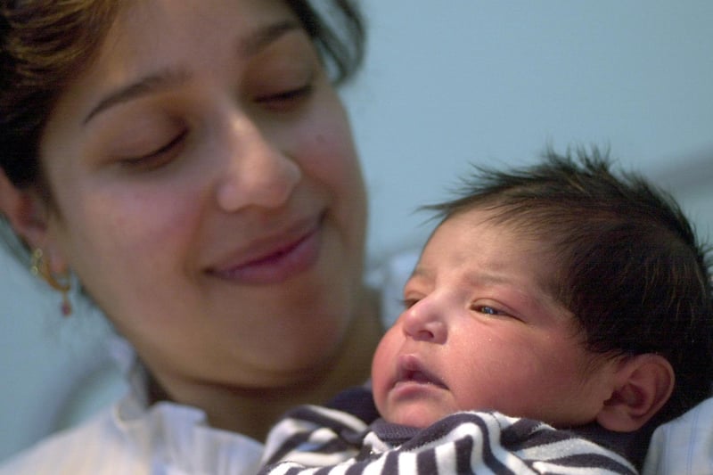 January 2001 and Zahied Din from Harehills was cuddling her bundle of joy. Her son was the first baby of 2001 to be delivered at St James's Hospital as well as the first in Leeds.