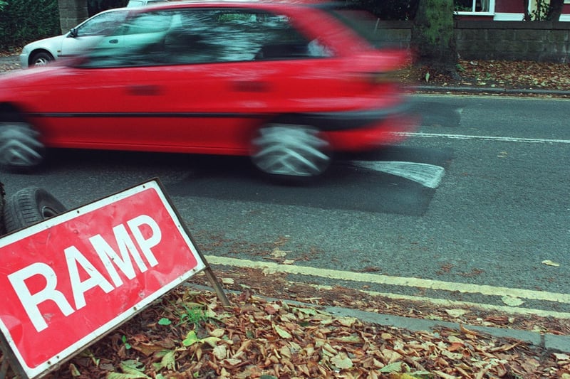 November  2001 and new traffic calming measures - speed humps - were installed on Harehills Avenue.