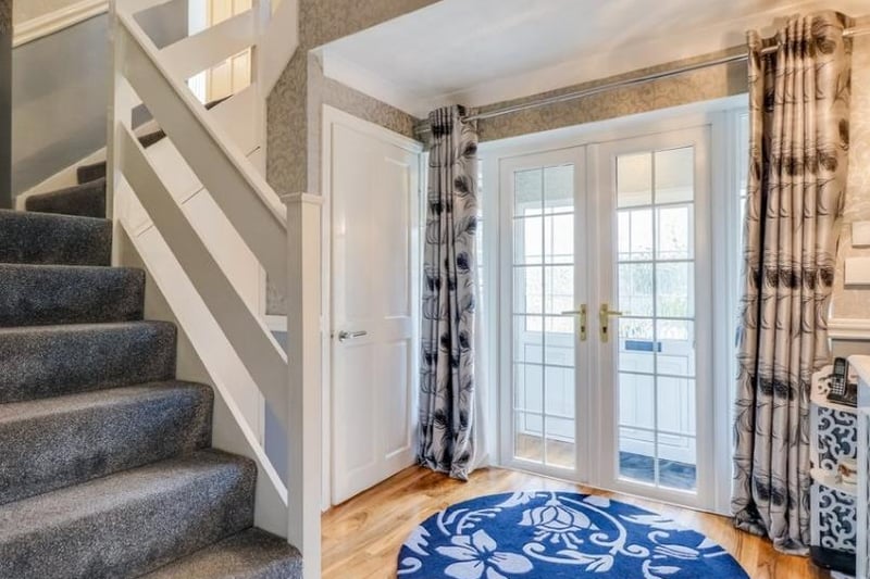Stairs leading to the landing, with UPVC double glazed window to the front, central heating radiator, ceiling coving, access into the generous size bedrooms, main house bathroom/w.c. and games room.