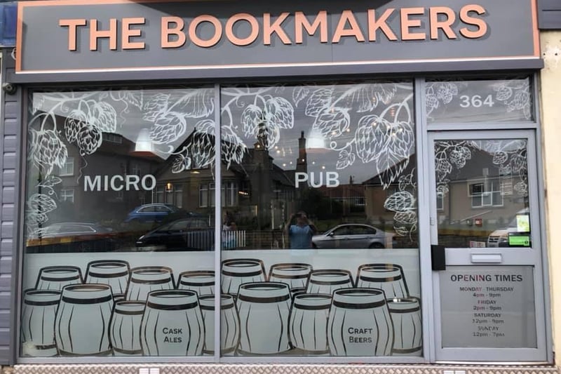 The Bookmakers opened as a micropub in 2019. Well stocked bar mainly offering craft beer and real ale from microbreweries.