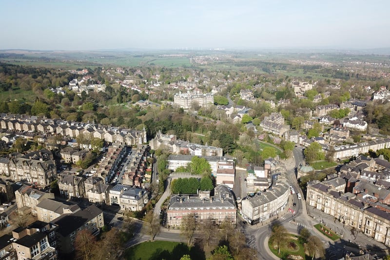 These images, like this one of the town centre, show Harrogate in a new way.