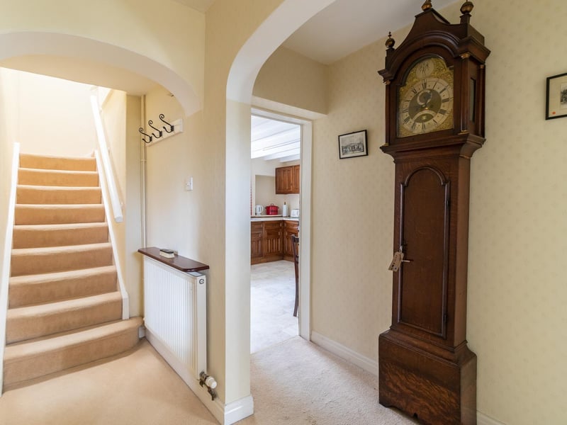 The wide hallway