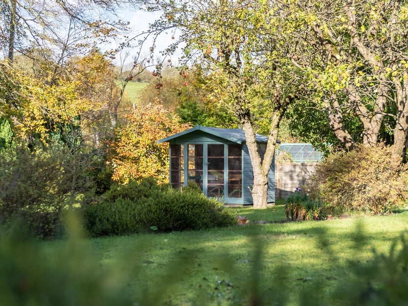 The summer house in the garden
