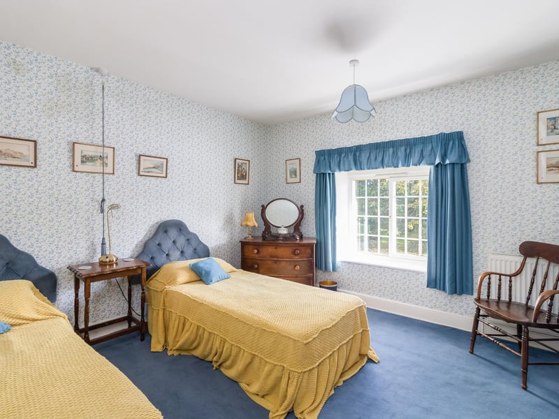 A spacious double bedroom