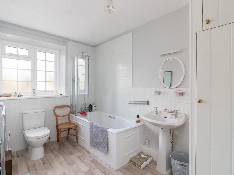The modern, stylish bathroom