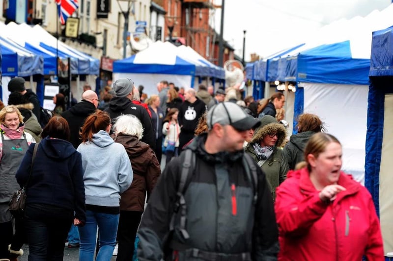 The annual Lancashire Market on Friargate, Preston, attracted a bumper crowd over the Easter weekend of Saturday March 26, 2016.