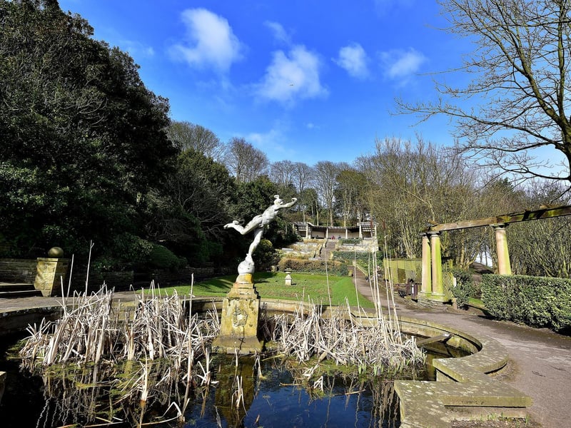 The Italian Gardens on South Cliff.