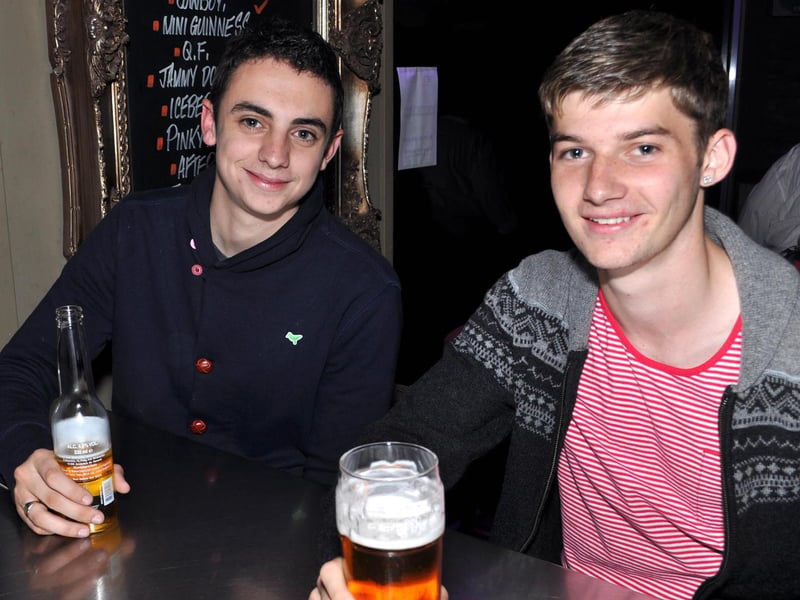 Alex and Chris, in 2011.