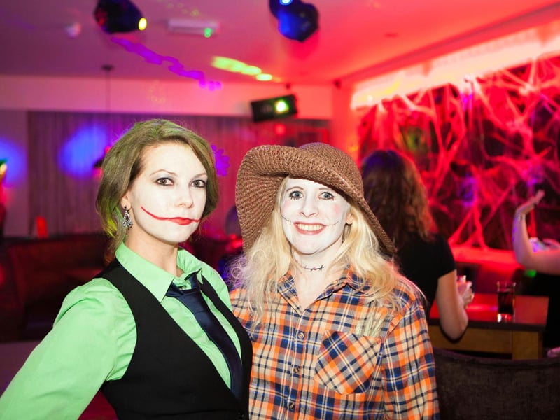 Halloween fun for Amanda and Lucy, in 2015.