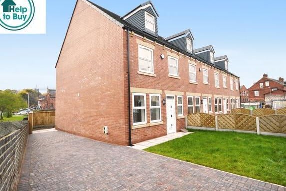 This four bedroom townhouse in Salisbury Grove in Armley is perfect for families or young professionals looking to buy a home together. It is on the market for £199,950 with Cornerstone Estate Agents.