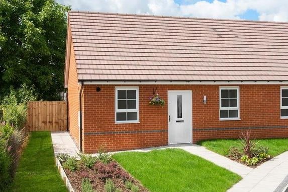 These two bedroom bungalows are part of a new Barratt Homes development in Methley. The Station Road home is currently on the market slightly over the Leeds average, at £222,995 but the developer's website states that Help to Buy is available.