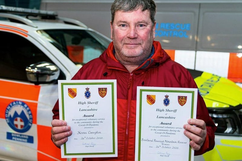 Kevin Camplin, Team Leader of Bowland and Pennine Rescue Teams. The teams have kept rescuing throughout lockdown.