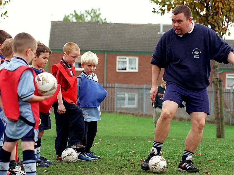 Armley Juniors are trained by coach Gerard Wilson, at West Leeds High School as part of the Community Link Project.