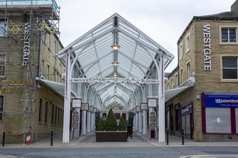 A view looking into Westgate Arcade