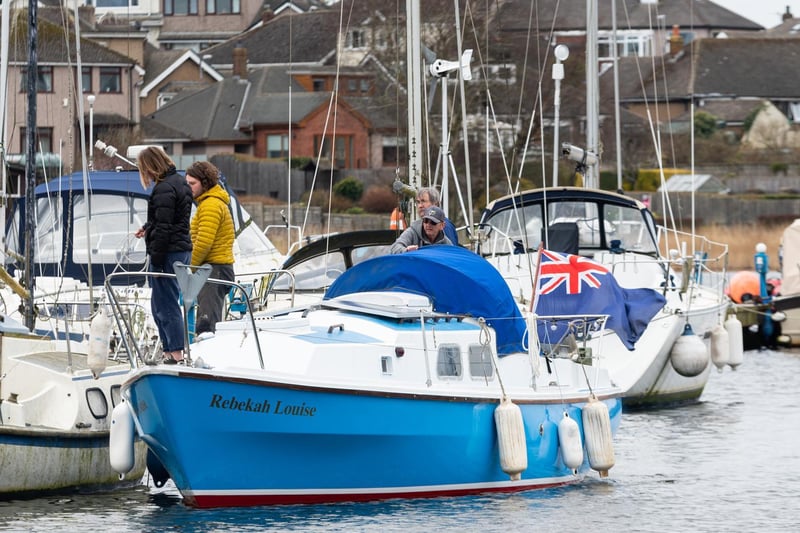 Colin bought the yacht for a pound in August, and since then - between lockdowns -  has spent hundreds of hours and around £2,000 repairing and revamping it.
