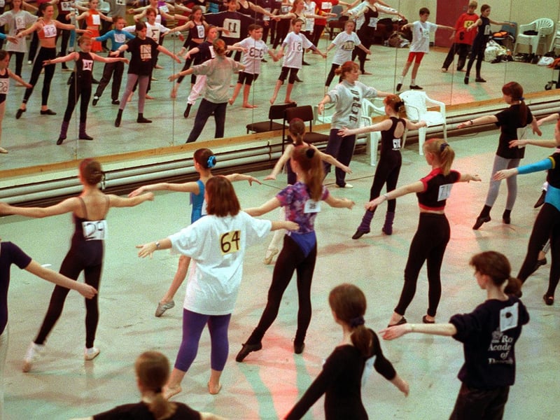 Young dancers audition at the Northern Ballet Theatre  for the 20 places up for grabs on the annual Easter course.