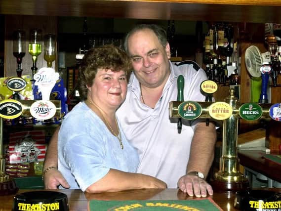 Don and Beryl Ridgeway landlord and landlady of the Lane Ends Pub, Hawes Side Lane, Blackpool.