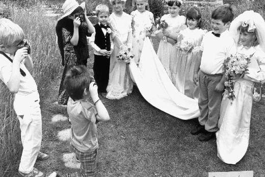 Mock wedding at Airedale First School